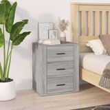  Nočna omarica siva sonoma 50x36x60 cm inženirski les, (20731082) | Shoptok.si