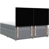  Krevet s oprugama i madracem svjetlosivi 200 x 200cm od tkanine | shoptok.hr