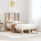 vidaXL Knjižna postelja brez vzmetnice 75x190 cm trden les Cene