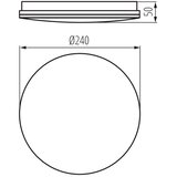 Kanlux 39740 - LED kupatilsko plafonsko svetlo ENELO LED/10W/230V prečnika 24 cm IP44 | Eponuda.com