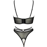Abierta Fina otvoreni grudnjak i tanga (crno-zlatni) - M | shoptok.hr