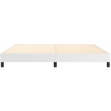 Okvir za krevet s oprugom bijela 200x200 cm od umjetne kože | Shoptok.si