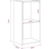  Regal za knjige boja hrasta 40x30x77 cm konstruirano drvo | shoptok.hr