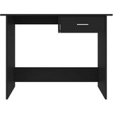  Radni stol crni 100 x 50 x 76 cm od konstruiranog drva | Eponuda.com