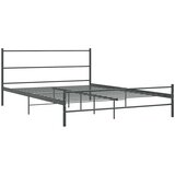 Furnova Posteljni okvir brez vzmetnice siv kovinski 140x200 cm, (21942010) | Shoptok.si