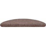  Prostirke za stepenice, samoljepljive, 10 kom, 56x17x3 cm, svijetlosmeđe, poluokrugle | shoptok.hr