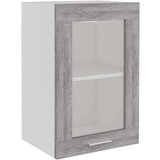Viseći stakleni ormarić siva boja hrasta 40 x 31 x 60 cm drveni | shoptok.hr