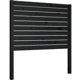  Posteljno vzglavje črno 96x4x100 cm trdna borovina, (20645560) | Shoptok.si