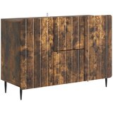 vidaXL Strani šal Dimljen hrast 89 x 34,5 x 62 cm Inženirski les, (5000217430) | Shoptok.si