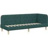  Kutni okvir kreveta Tamnozelena 80 x 200 cm tkanina | shoptok.hr