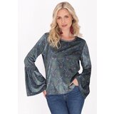 usha FESTIVAL Bluza modra / indigo / temno zelena | Shoptok.si