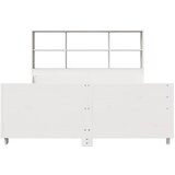  Krevet s regalom za knjige bez madraca bijeli 140x190cm od drva | shoptok.hr