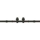  Komplet opreme za drsna vrata 400 cm jeklo črne barve, (22047116) | Shoptok.si