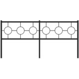  Metalno zamjensko uzglavlje crno 180 cm | shoptok.hr