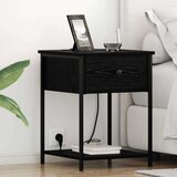  Noćni ormar 2 pcs Crni hrast 42 x 41 x 56 cm Konstruirano drvo | shoptok.hr