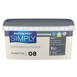 SWINGCOLOR Boja za zid Simply (Sivo-bež – br. 08, Mat, 1 l) | shoptok.hr