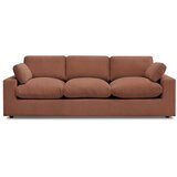 Bobochic Paris Oranžna sedežna garnitura iz rebrastega žameta 250 cm Belair – | Shoptok.si