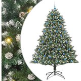 vidaXL Umestno božično drevo med 300 LED Zelena 160 x 160 x 240 cm | Shoptok.si