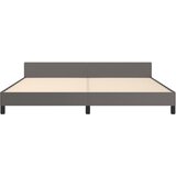  Okvir za krevet s uzglavljem sivi 200x200 cm od umjetne kože | shoptok.hr