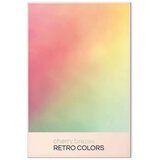  Slika - Cherry Breeze - Pastel Gradient in Delicate Retro Colors 60x90 Akustična | shoptok.hr