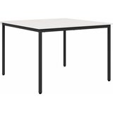  Stol za objedovanje Bijelo 110 x 110 x 75 cm Čvrsto borovo drvo | shoptok.hr