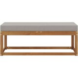  Klupa za sjedenje Prirodna i svijetlo siva 115 x 43 x 37 cm - Prirodna i svijetlo siva 115 cm Otvoreno područje nogu | shoptok.hr