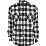 Urban Classics Plaid flannel shirt blk/wht Cene