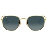 Ray-ban Hexagonal Flat Lenses RB3548N 91233M S (48) Zlata/Modra | Shoptok.si