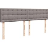 vidaXL Otomanski krevet s madracem smeđesivi 160x200cm od tkanine | shoptok.hr