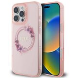 Guess Silikonski ovitek GUHMP16LHFWFCP za iPhone 16 Pro, MagSafe, roza | Shoptok.si