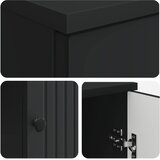  Stol s policom Crna 142,5 x 50 x 75 cm Konstruirano drvo | shoptok.hr