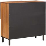  Kreveta Finš acacije smeđa 80 x 33 x 75 cm Čvrsto drvo manga | shoptok.hr