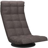 vidaXL Vrtljiv talni stol taupe blago | Shoptok.si