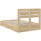  Krevet s od storage Sonoma hrast 135 x 190 cm Konstruirano drvo | shoptok.hr