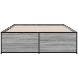  Okvir kreveta boja hrasta 135x190cm konstruirano drvo i metal | shoptok.hr