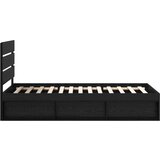  Okvir za krevet Crna 100 x 200 cm Čvrsto borovo drvo | shoptok.hr
