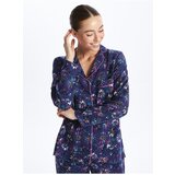 LC Waikiki Shirt Collar Floral Long Sleeve Women's Pajama Set Cene