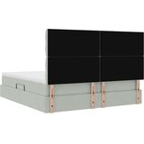  Krevet s od storage Svijetlo siva 180 x 200 cm Baršun - Svjetlosiva 180 x 200 cm Dizajn s jastučićima | shoptok.hr