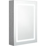 Maison Chic LED Kopalniška omarica - Kopalniški kabinet z ogledalom betonsko siva 50x13x70 cm, (21794881) | Shoptok.si