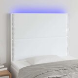  Uzglavlje bijelo 90x5x118/128 cm od umjetne kože Cijene