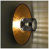  Duolla - Zidna svetiljka TOKYO RATTAN 1xE27/15W/230V prečnik 50 cm zlatna/crna | Eponuda.com