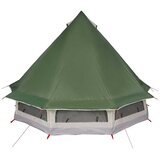 Tipi šator s krovom s pohranom Zelena 404 x 370 x 270 cm taft | shoptok.hr