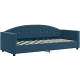  Dnevni krevet na razvlačenje plavi 80 x 200 cm baršunasti | shoptok.hr