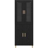  Highboard Crni hrast 69,5 x 34 x 180 cm | shoptok.hr