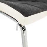 Kondela Jedilni stol, temno siva/bela, GERDA NEW | Shoptok.si