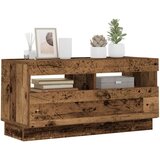 vidaXL TV ormarić LED boja staro drvo 80x35x40 cm konstruirano drvo | shoptok.hr