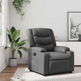 vidaXL Naslonjač od umjetne kože sivi | shoptok.hr