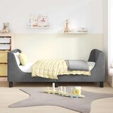  za djecu s uzglavljem Tamnosiva 80 x 160 cm Baršun | shoptok.hr