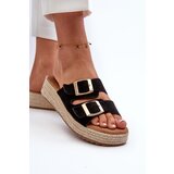 Boto Women's black sandals with braided eco suede Zaloemi | Shoptok.si