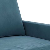  3-dijelni set sofa s jastucima plavi baršunasti | shoptok.hr